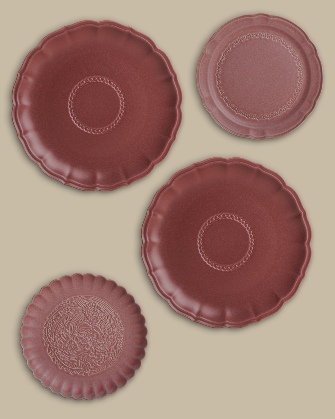 Peony Bloom Dinner Set