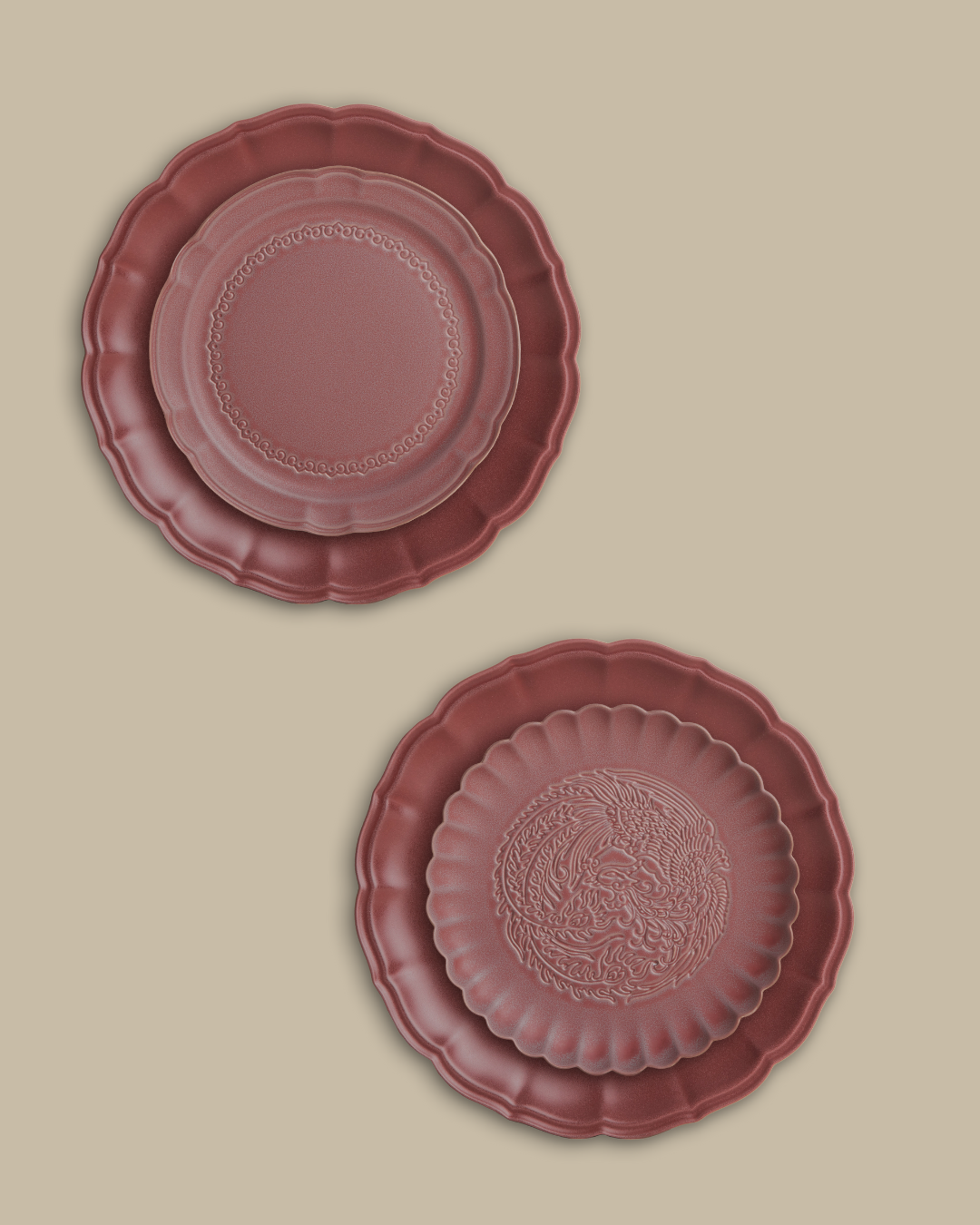 Peony Bloom Dinner Set