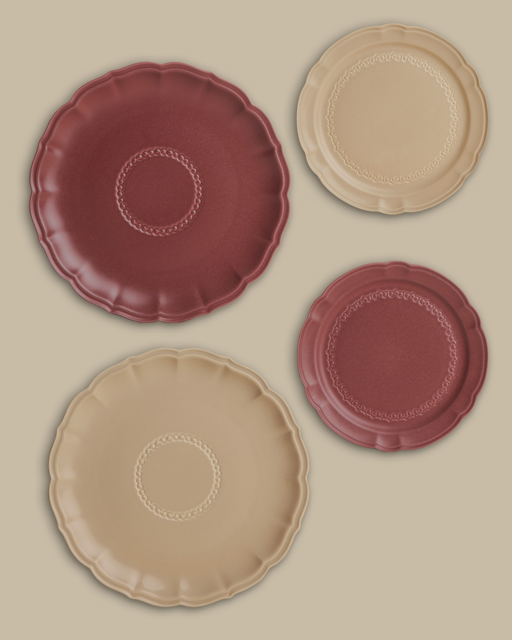 Red Fortune Dinner Set